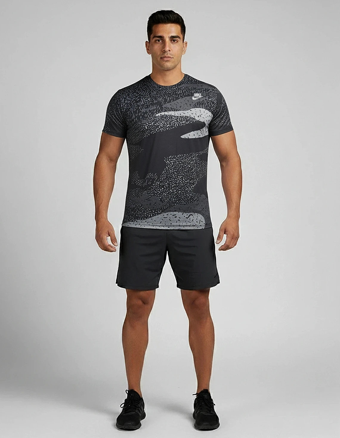 تی شرت ورزشی مردانه نایکی Camo Breeze M