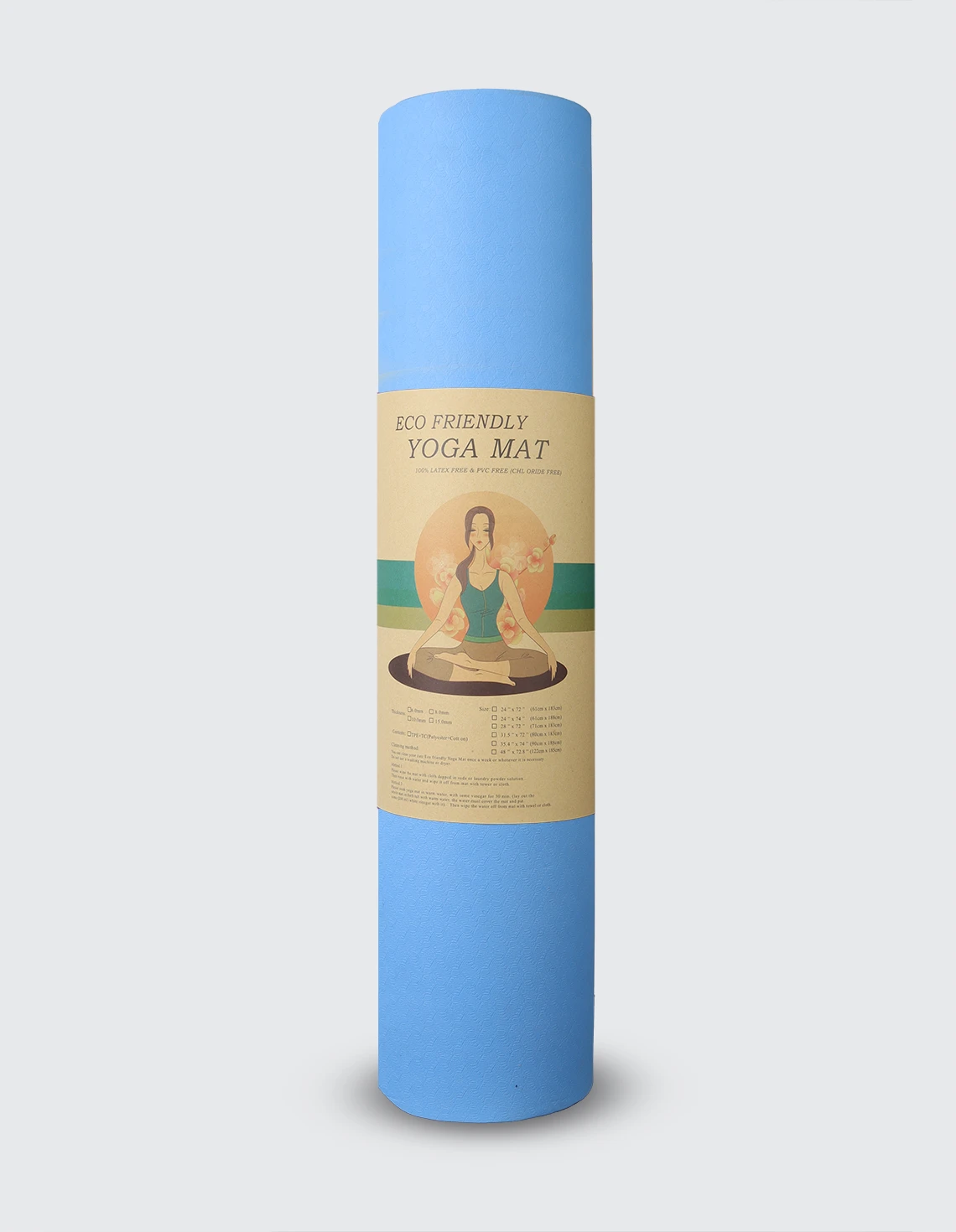 مت یوگا و پیلاتس Unisex بدون برند Eco Friendly Yoga Mat U